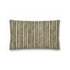 LIFUKA Polynesian Art Decor Lumbar Pillow Beige Charcoal 20x12 front